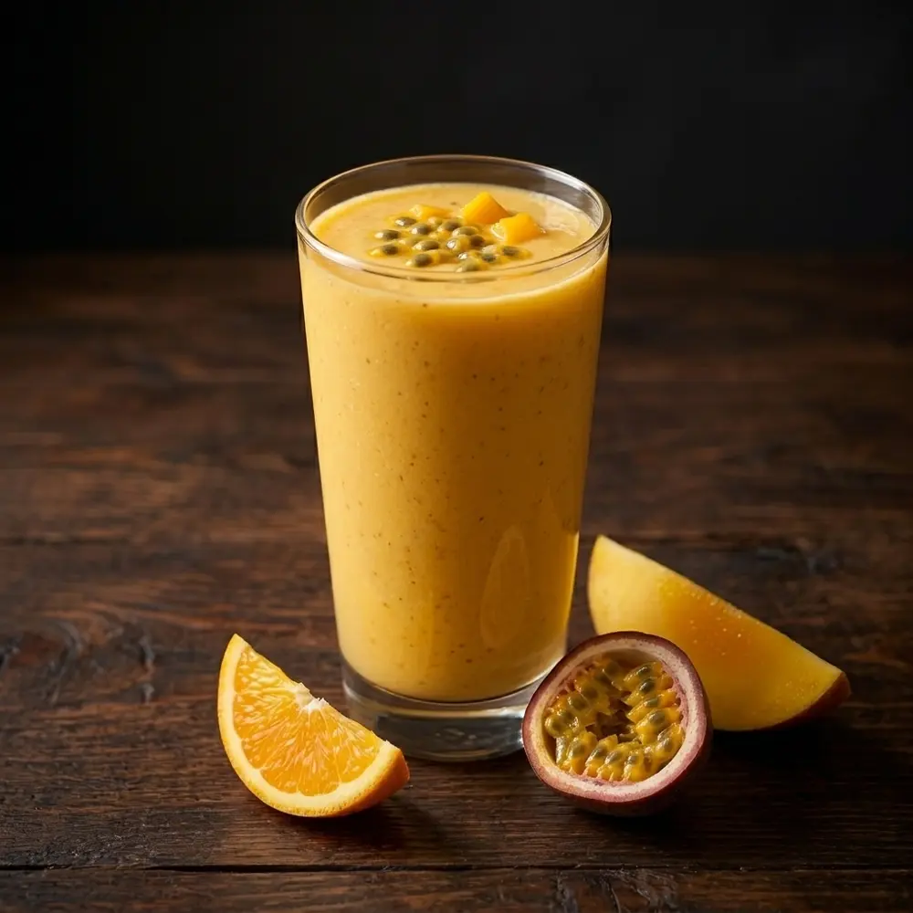 Mango, Passion Fruit and Orange Smoothie