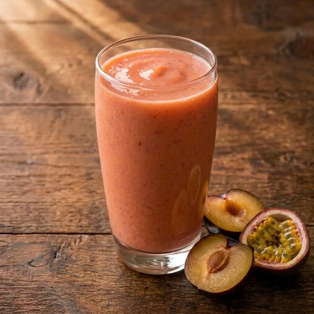 Plum and Passion Fruit Smoothie